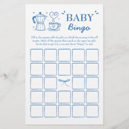 A Baby Is Brewing Coffee Baby Bingo Game