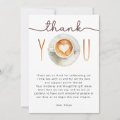 A Baby Is Brewing Coffee Baby Shower  Bedankkaart (Voorkant)