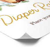 A Baby is Brewing Coffee Baby Shower Diaper Raffle Poster (Hoek)