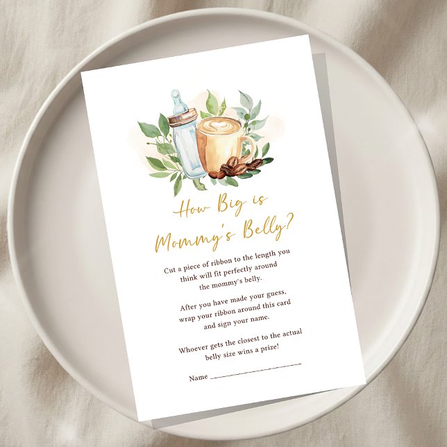 A Baby is Brewing Coffee Baby Shower How BIg Game (Creator heeft geüpload)