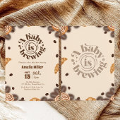 A Baby is Brewing Coffee Baby Shower Kaart