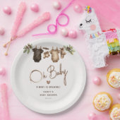 A Baby is Brewing' Coffee Baby Shower Papieren Bordje (Feest)