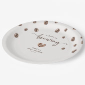 'a Baby is Brewing' Coffee Baby Shower Papieren Bordje (Gekanteld)