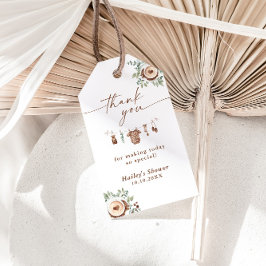 A Baby Is Brewing Coffee Baby Shower Thank You Tag Cadeaulabel