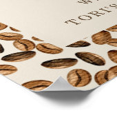 A Baby Is Brewing Coffee Beans Baby Shower Poster (Hoek)