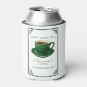 A Baby Is Brewing Coffee Cup Baby Shower Blikjeskoeler (Blikje Voorkant)