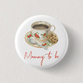 A Baby Is Brewing Coffee Cup - Mommy to be Ronde Button 3,2 Cm (Voorkant)