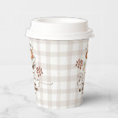 A Baby is Brewing Coffee Theme Baby Shower Papieren Bekers (Rechts)