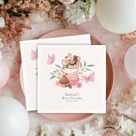A Baby is brewing garden tea party Baby shower Servet