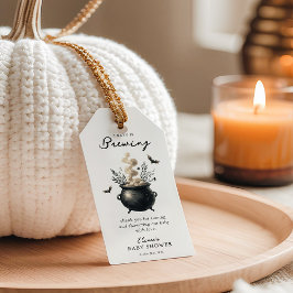 'a Baby is Brewing' Halloween Baby Shower Favor Cadeaulabel
