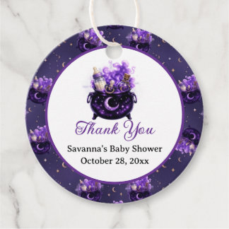 A Baby Is Brewing Halloween Baby Shower Favor Tags Bedankjes Labels