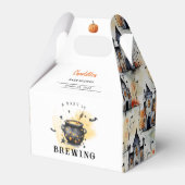 A Baby is Brewing Halloween Cauldron Baby Shower Bedankdoosjes (Voorkant Zijde)