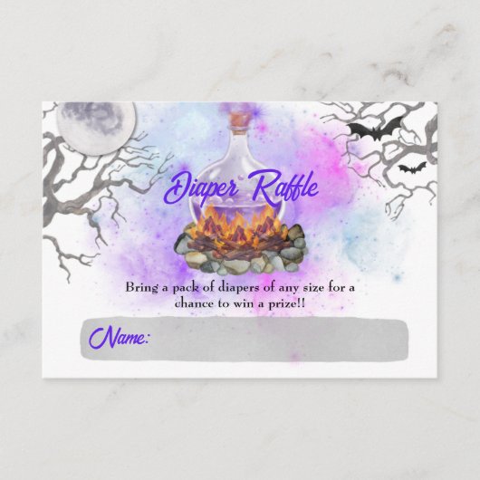 A Baby is Brouwen - Luier Raffle Kaarten (Voorkant)