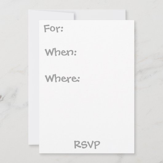 A BABY SHOWER KAART (Achterkant)