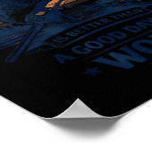 A Bad Day Fishing Is Better Than A Good Day At Wor Poster (Hoek)