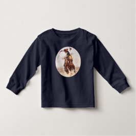 A Bad Hoss beroemd gemaakt door Bucking Bronco Kinder Shirts