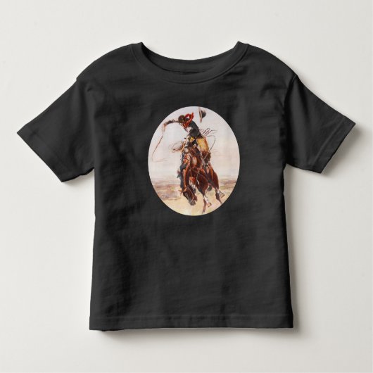 A Bad Hoss beroemd gemaakt door Bucking Bronco Kinder Shirts (Voorkant)