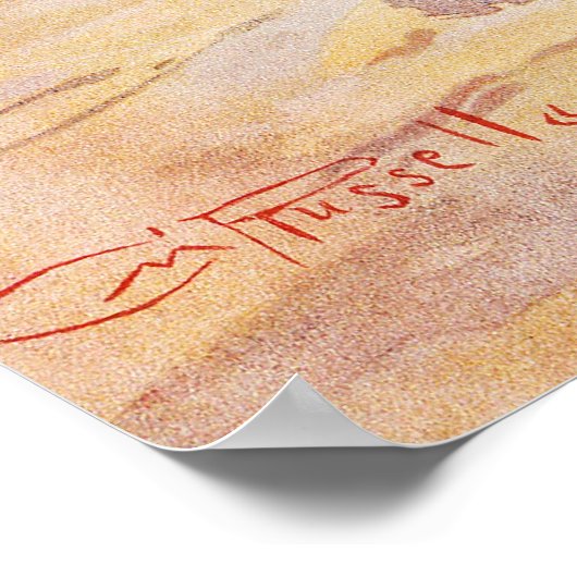 A Bad Hoss door Charles Marion Russell in 1904 Poster (Hoek)