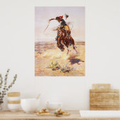 A Bad Hoss door Charles Marion Russell in 1904 Poster (Keuken)