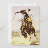 "A Bad Hoss" van Charles M Russell Kaart (Voorkant)