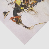 "A Bad Hoss" van Charles M Russell Tissuepapier (Detail)