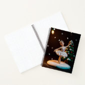 a ballerina dream clay modeling at christmas with notitieboek (Binnen)