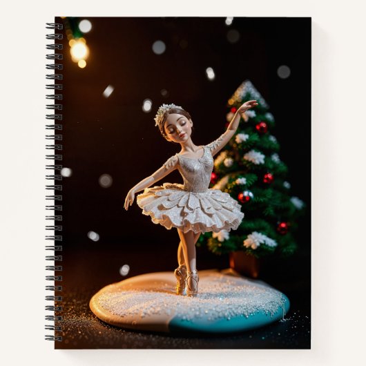 a ballerina dream clay modeling at christmas with notitieboek (Voorkant)