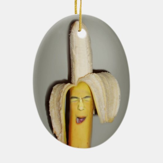 A Banana Splitting Headache Keramisch Ornament (Achterkant)