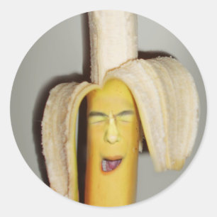 A Banana Splitting Headache Ronde Sticker