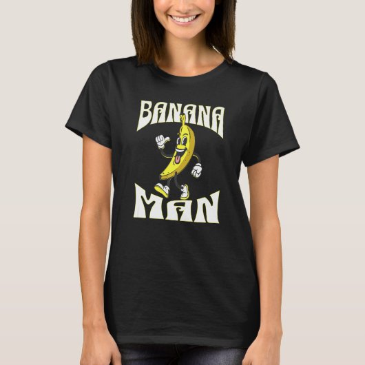 A Banana with a face arms legs and shoes Man T-shirt (Voorkant)