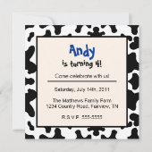 A Barnyard Birthday - Boerderij-thema Uitnodiging (Achterkant)