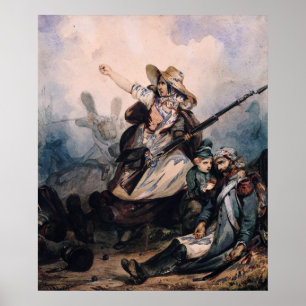 A Barricade in 1830, 1834 Poster