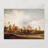 A Battle Scene, 1653 Briefkaart (Voorkant)