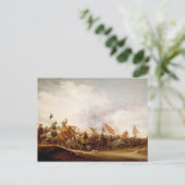 A Battle Scene, 1653 Briefkaart (Staand voorkant)