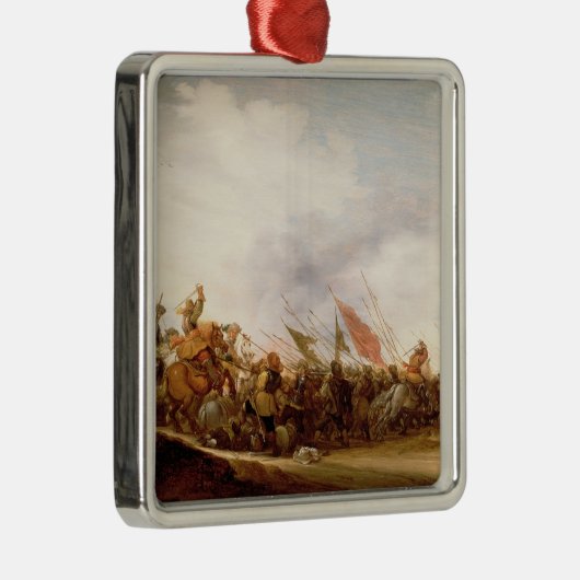 A Battle Scene, 1653 Metalen Ornament (Rechts)