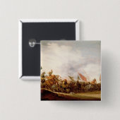 A Battle Scene, 1653 Vierkante Button 5,1 Cm (Voorkant /achterkant)