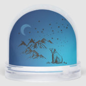 A Bear & a Moon Sneeuwbol (Achterkant)