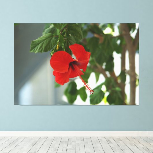 A beautiful bridal bouquet poster canvas afdruk (Insitu (Houten vloer))