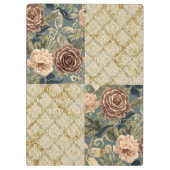 A Beautiful Combination of Floral and Motif Patter Klembord (Achterkant)