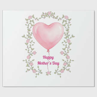 A beautiful design for Mother's Day- Pastel pink Cadeaupapier