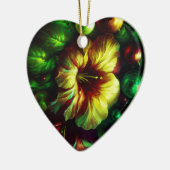 A Beautiful Flower on a Valentine's Day Tree Keramisch Ornament (Links)