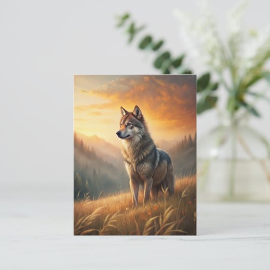 A Beautiful Forest Wolf Briefkaart (Staand voorkant)