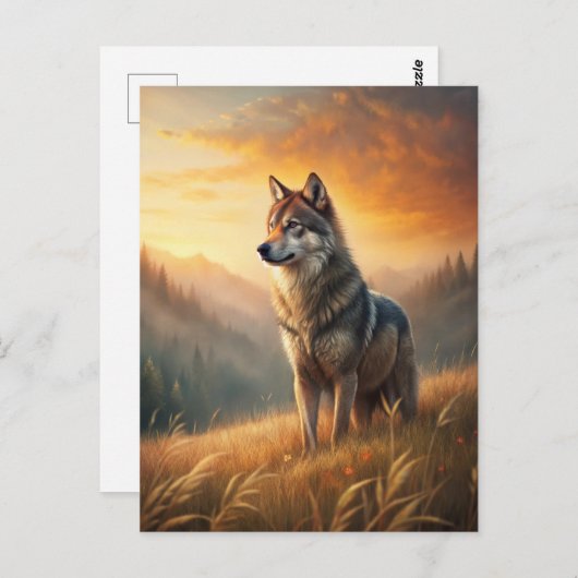 A Beautiful Forest Wolf Briefkaart (Voorkant / Achterkant)