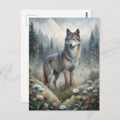 A Beautiful Forest Wolf Briefkaart (Voorkant / Achterkant)