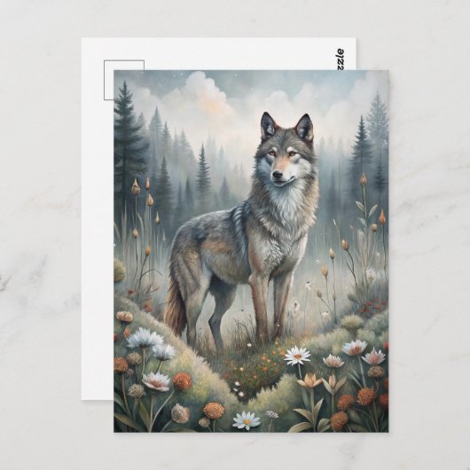 A Beautiful Forest Wolf Briefkaart (Voorkant / Achterkant)