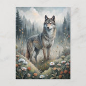 A Beautiful Forest Wolf Briefkaart (Voorkant)