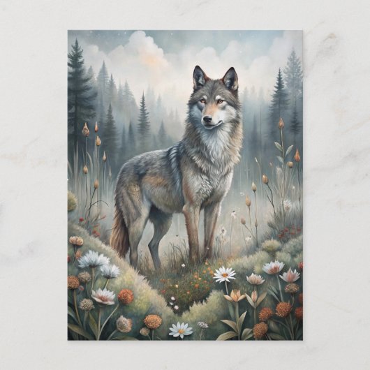 A Beautiful Forest Wolf Briefkaart (Voorkant)