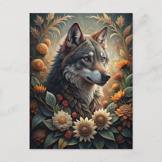 A Beautiful Forest Wolf Briefkaart (Voorkant)