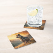 A Beautiful Forest Wolf Kartonnen Onderzetters (Insitu)