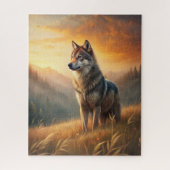 A Beautiful Forest Wolf Legpuzzel (Verticaal)